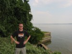 Tim in front of Lake Livingston.