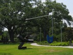 One of the many statues in the Statue Garden in the N.O. City Park. Trying to get the point of safety across.