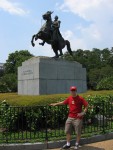 A statue of Gen. Andrew Jackson in the French Quarter&rsquo;s Jackson Square.