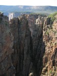 Black Canyon gets its name from its near-vertical walls.